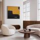 Contemporary abstract painting "Halo" square