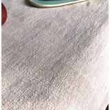 Antique Harvest Tablecloth in Pure Hemp Dyed Tea Rose