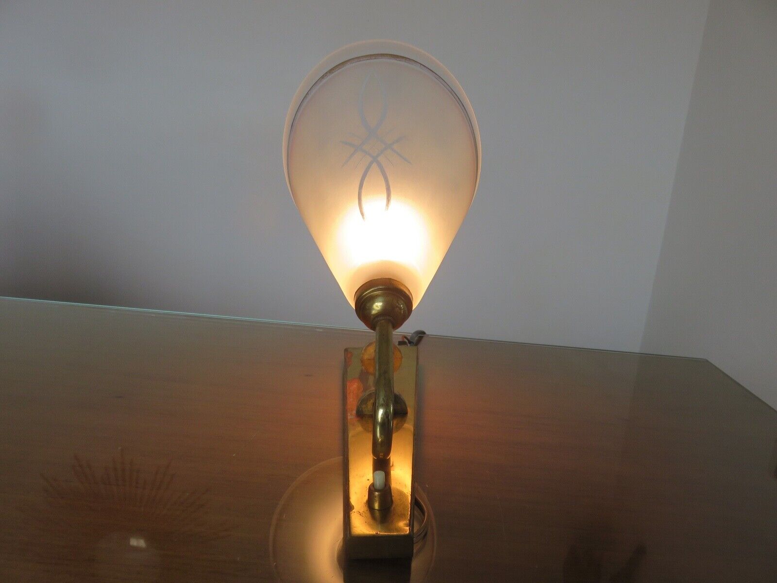 Pair of large wall lamps art deco 1930