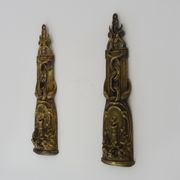 Paire de devanture de pharmacie, médecin, caducées médecine bronze. Début XXème