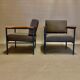 Armchair metal and teak 1950