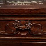 Console en bois de fer Chine ou Indochine début XXe incrustations nacre