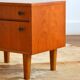Scandinavian 1960s vintage bedside table / side table