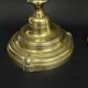 Pair of gilded bronze candlesticks from the Regency period, 18th century.