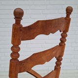 Rocking-chair, oak wood, natural fiber