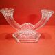 Double glass candle holder