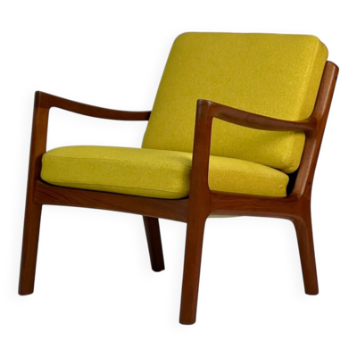 Fauteuil « Senator » en teck par Ole Wanscher, design danois, années 1960