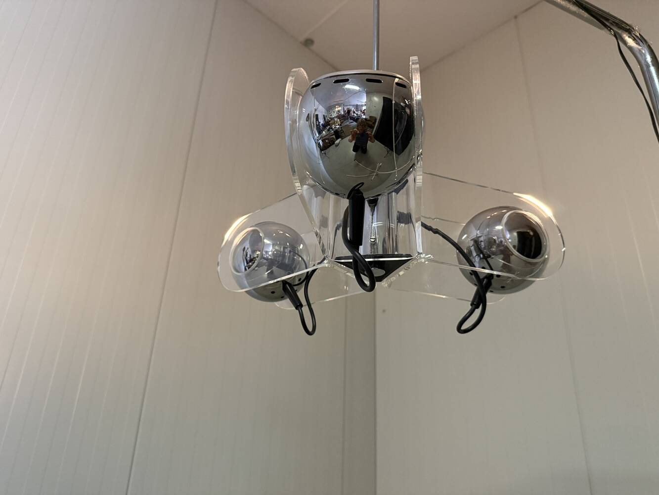 Gino Sarfatti style plexiglass hanging lamp 1970’s