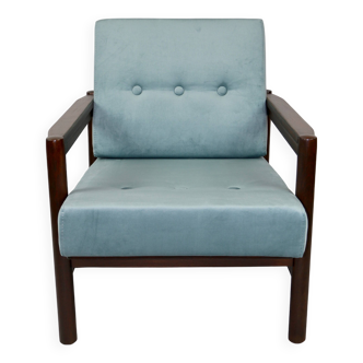 Light Blue Lounge Stobrawa Chair, 1970s
