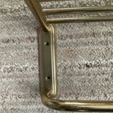 Vintage coat rack in gold metal