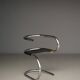 Chaise tubulaire Wim van den Bergh, années 1980