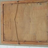 Painting oil on wood painting 1930