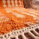 Luxury orange rug artisanal 200cm × 300cm