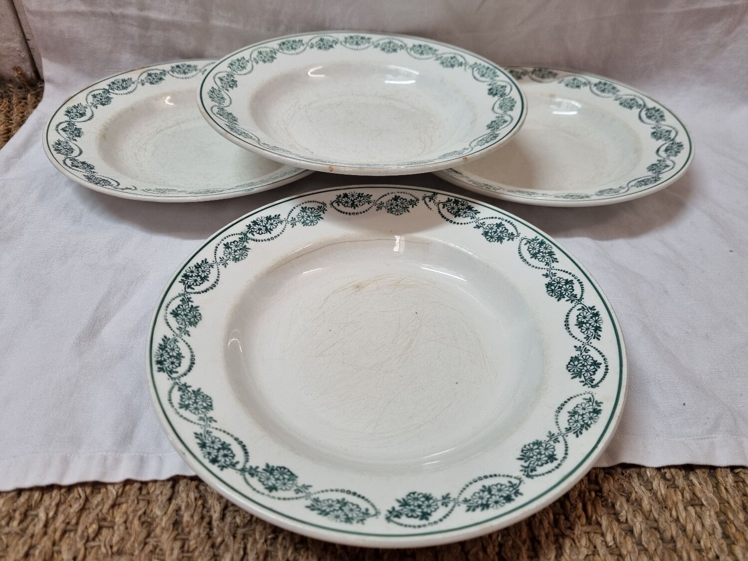 Earthenware plates nineteenth, Céranord St Amand