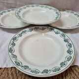 Assiettes en faïence XIXeme Céranord St Amand