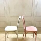 Vintage Thonet bistro chairs – pastel colours