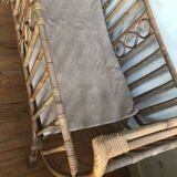 Child bed in rotin and bamboo