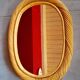 Miroir en rotin