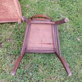 5 wooden bistro chairs