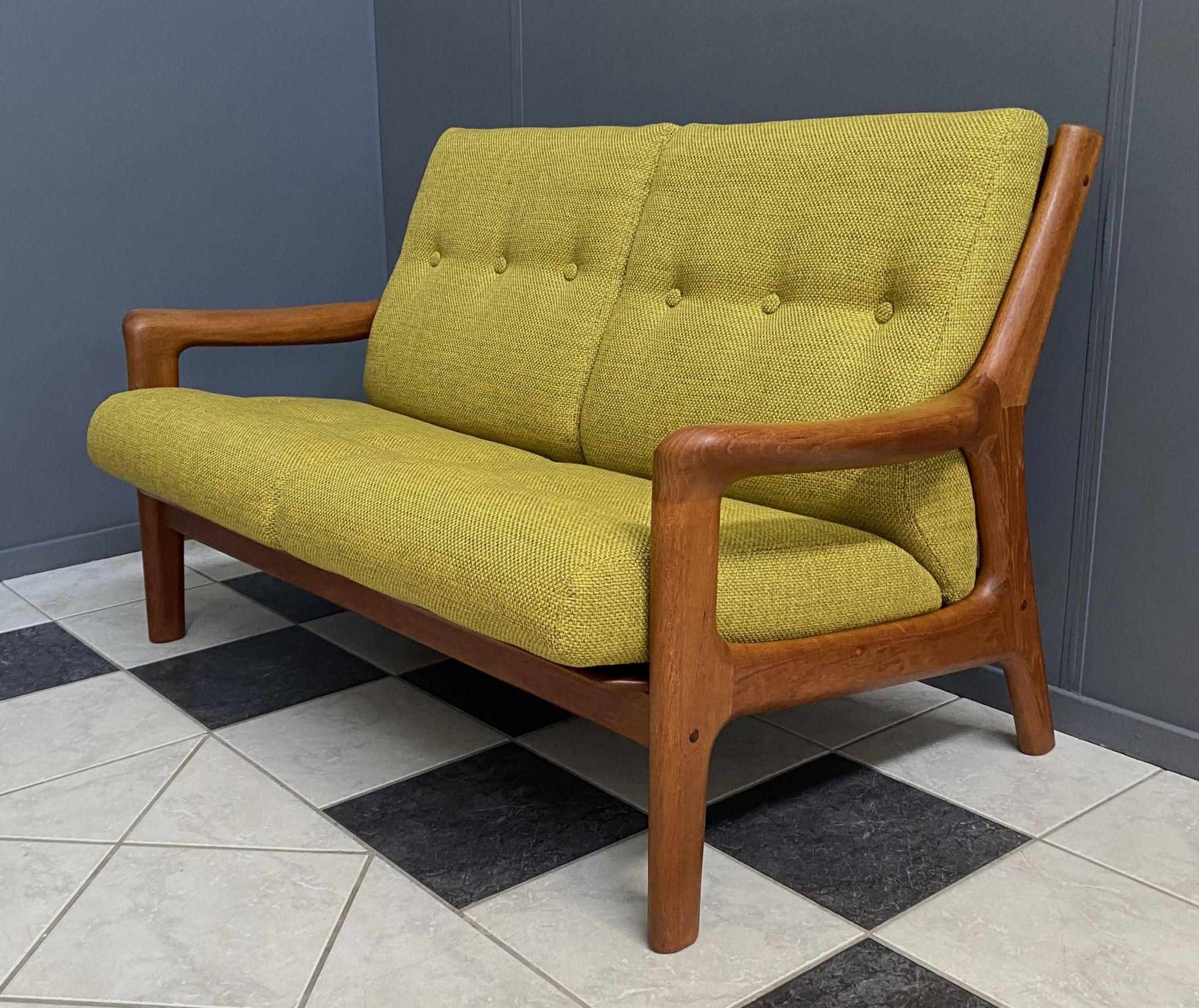 Gustav Thams teak 2-seat sofa for A/S Vejen Denmark 1960s