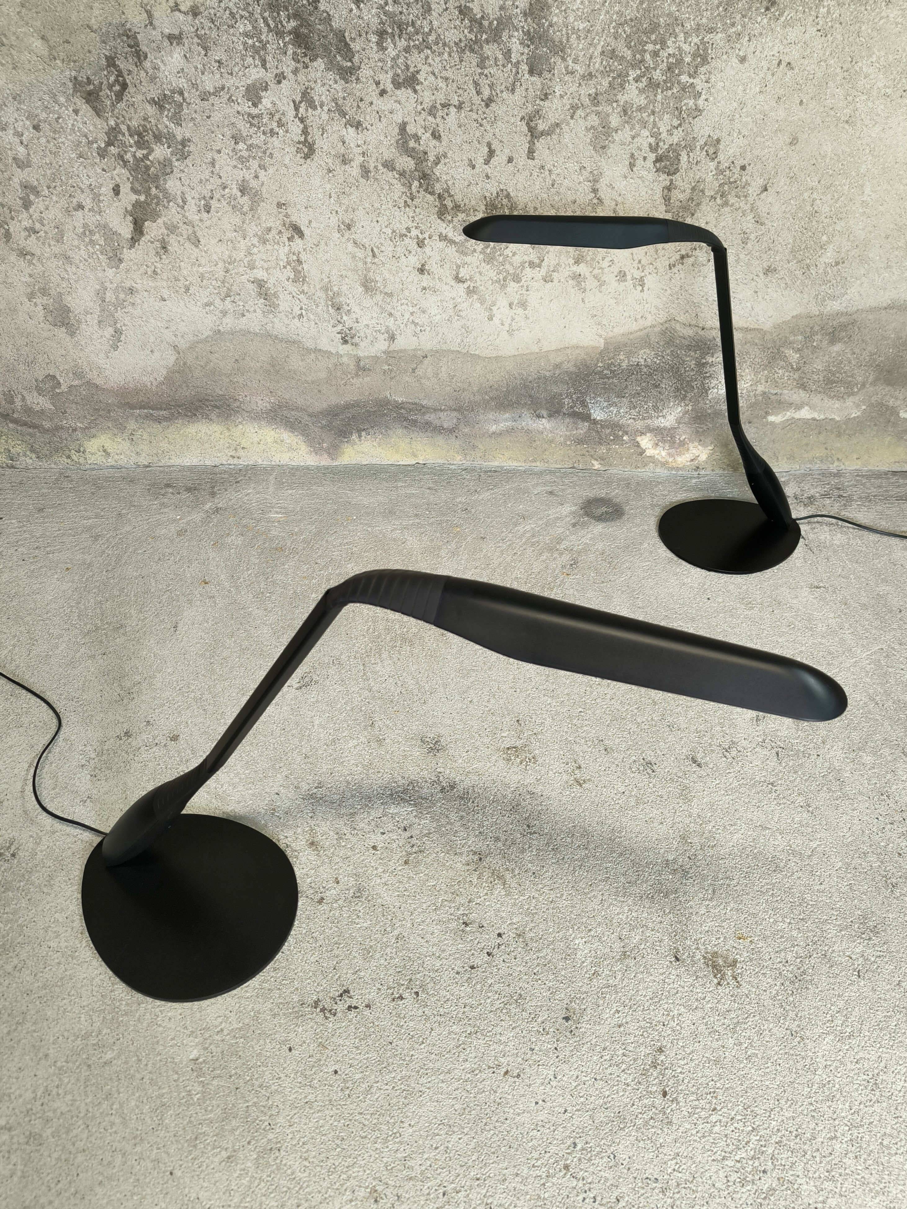 Pair of cobra lamps by Philippe Michel for Manade
