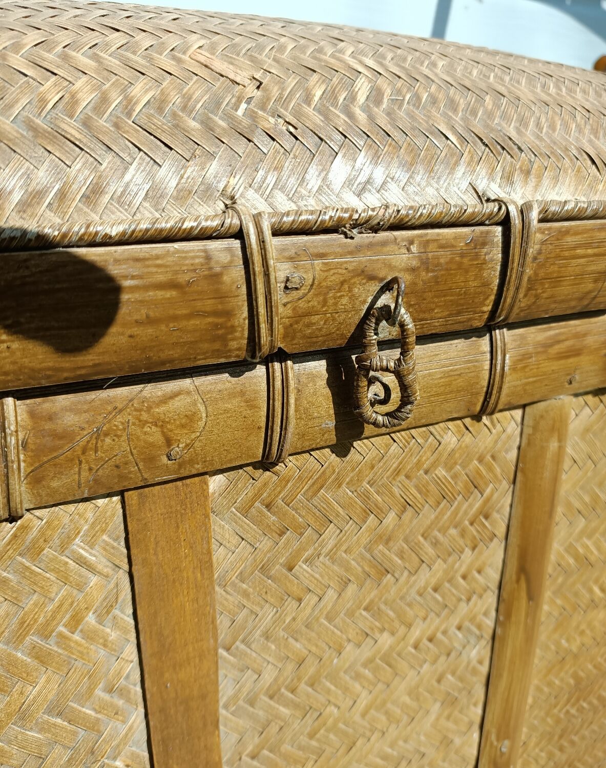 Old trunk rice straw