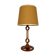 Lampe de table en bois italien vintage des années 50