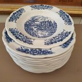 12 english style hollow plates