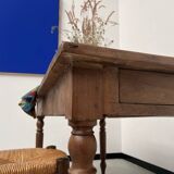 Old walnut bistro table