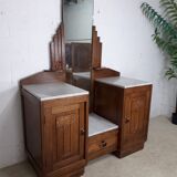 Vintage art deco cabinet with mirror