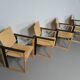 Extremely rare Finnish dining set by Simo Heikkilä / Pentik. 1980s