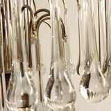 Ceiling lamp "Venini" of crystals. Italy 1970s