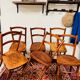 6 anciennes chaises bistrot