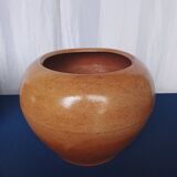Varnished terracotta flower pots