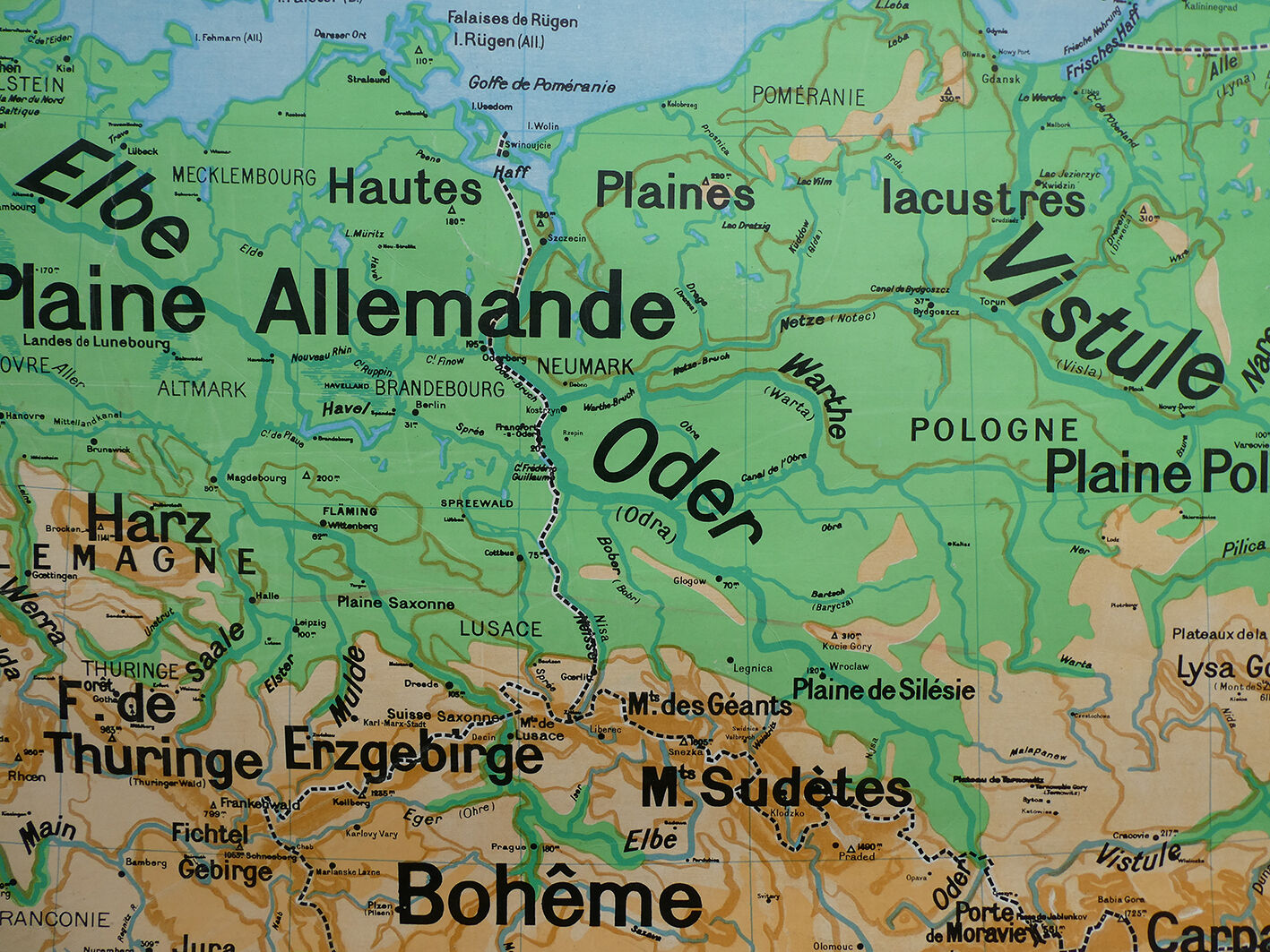 Old school map No.27 of Germany-Poland-Austria - Armand Colin