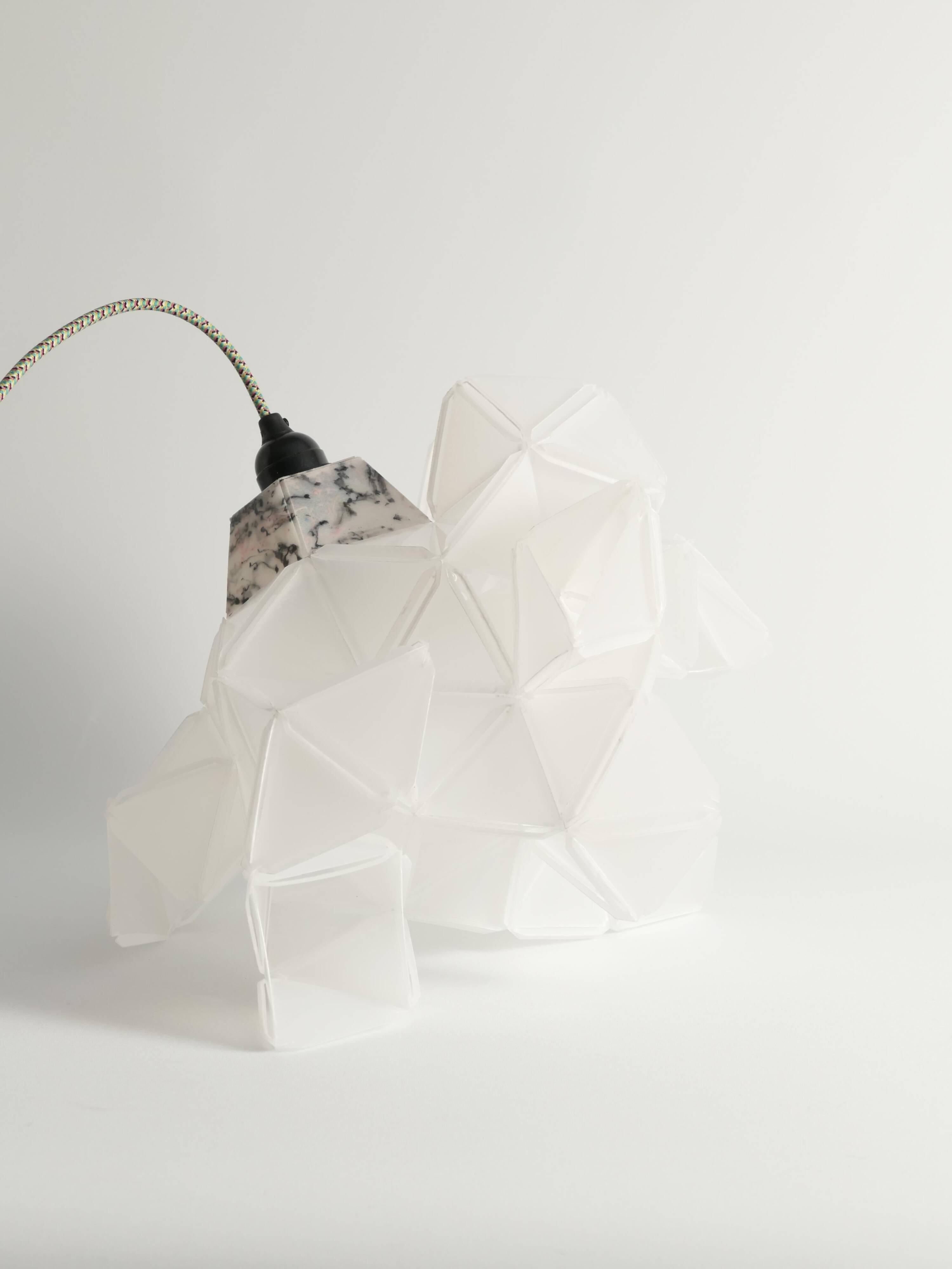 Labyrinth, Hazy, Artisan Table Lamp Light Sculpture, By Republiken