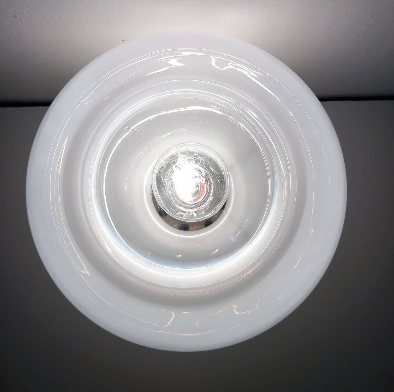 Vintage Table Lamp • Steel & Glass • Murano • Space Age • 1970