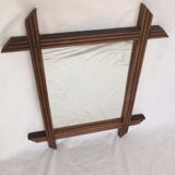 Vintage mirror frame wood 40x34cm