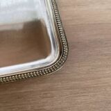 Silver metal tray