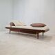 Teak Daybed with Hermes Cushions and Bolster, 1960s