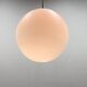Large milk glass pendant light by kamenicky senov