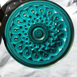 Verceram fruit bowl emerald green slip 37cm