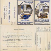 Table bureau en noyer, maison Henry Geneste – 1ère partie XXe