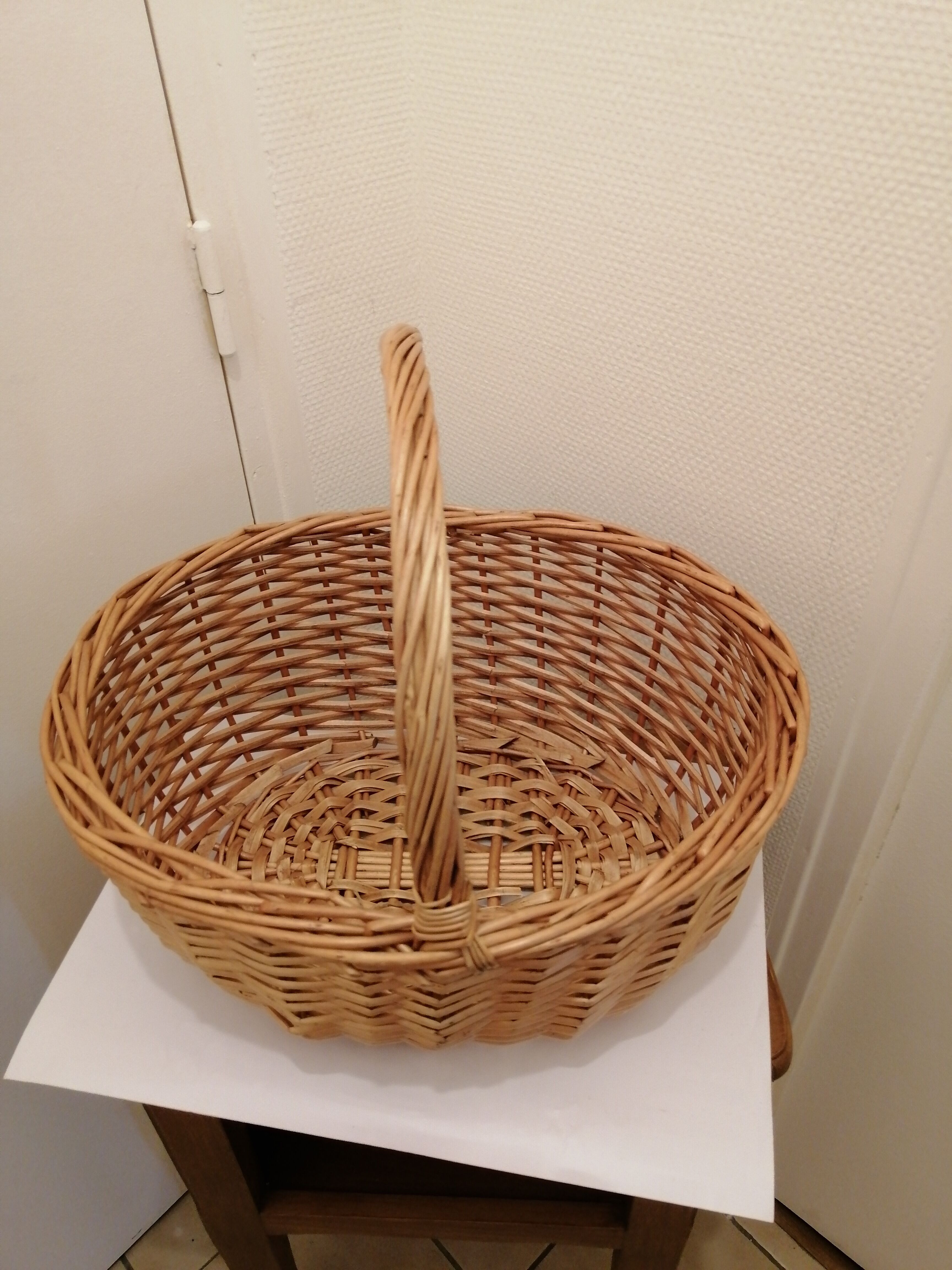 Vintage wicker basket