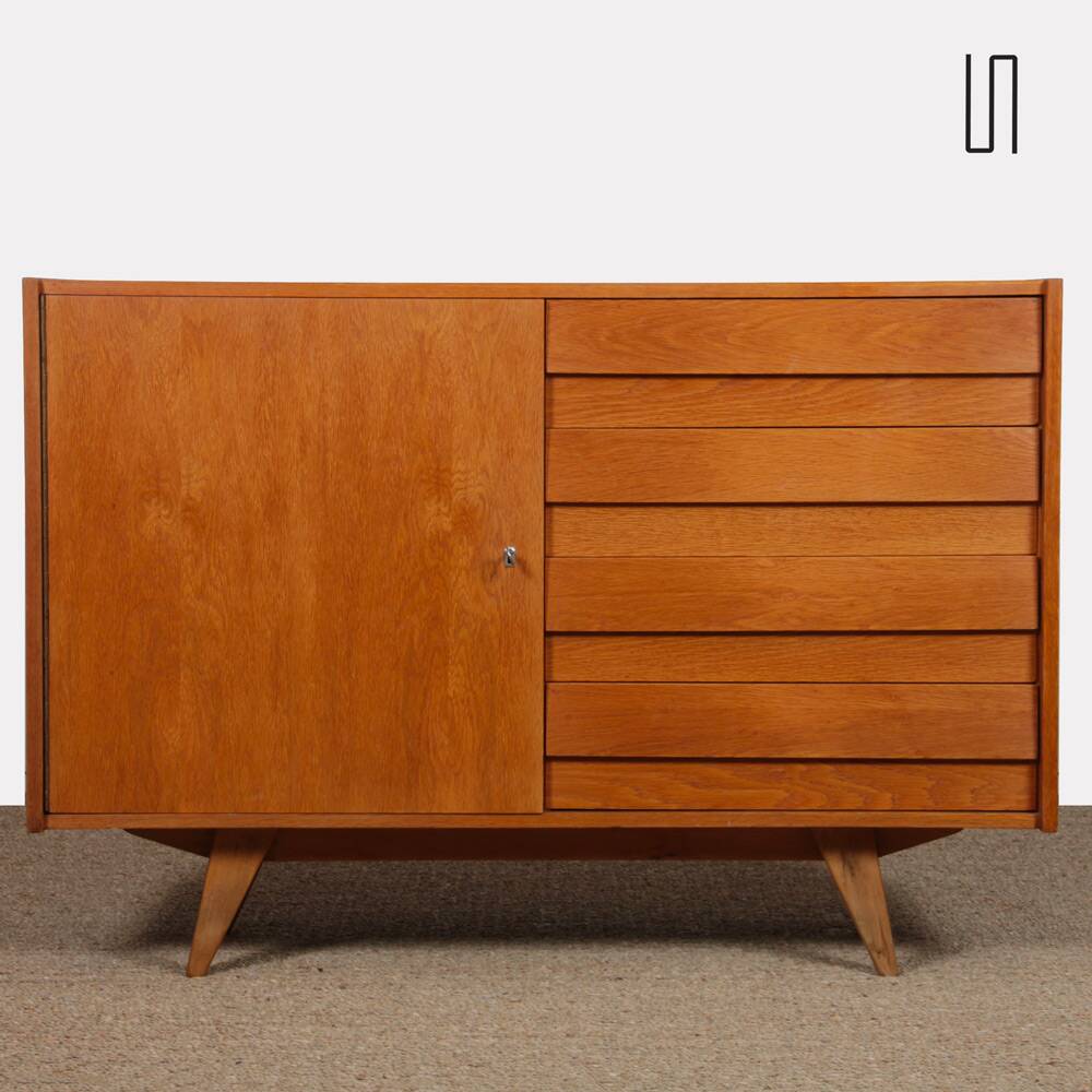 Vintage chest of drawers, Jiroutek for Interier Praha, model U-458, circa 1960