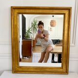 Antique gilded wood mirror 50x60cm