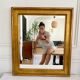 Antique gilded wood mirror 50x60cm