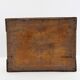 Antique Bajot stool in weathered wood: richly patinated decorative table.