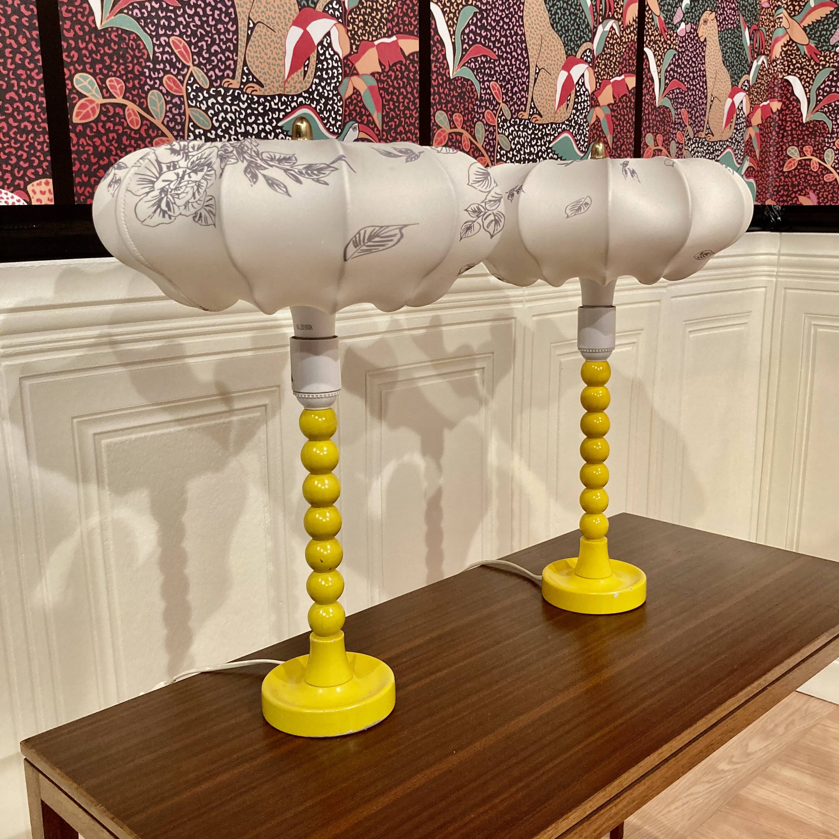 Pair of Scandinavian design lamps from the 1960s.