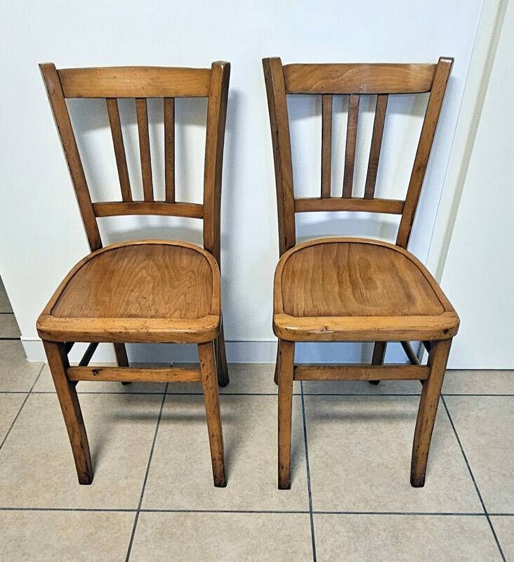 Vintage Luterma bistro chair pair – mid 20th century (1950s-60s)